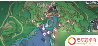 原神雷鸣草位置 鸣草采集路线图分享