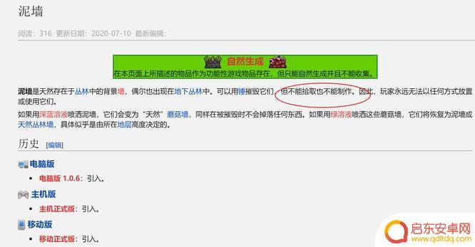 泰拉瑞亚泥块怎么做墙 泰拉瑞亚泥墙的制作方法