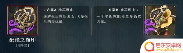 夜兰原神圣遗物 原神夜兰最佳武器圣遗物选择