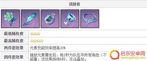 原神琴前期配什么圣遗物 原神琴圣遗物前期辅助推荐