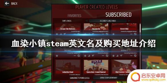 小镇steam steam购买《血染小镇》游戏