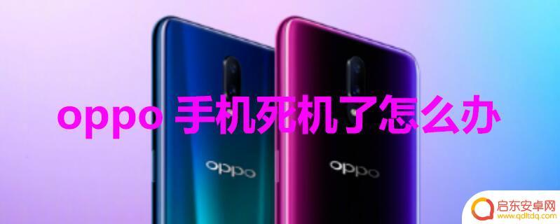 oppo手机不动了怎么解决 oppo手机死机无法开机怎么办