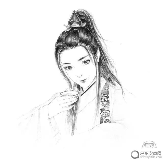 书上素描美女抖音(素描的美女)