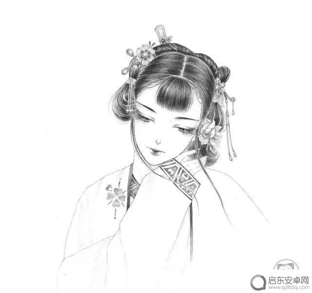 书上素描美女抖音(素描的美女)