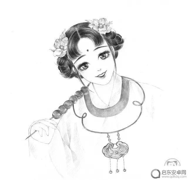 书上素描美女抖音(素描的美女)