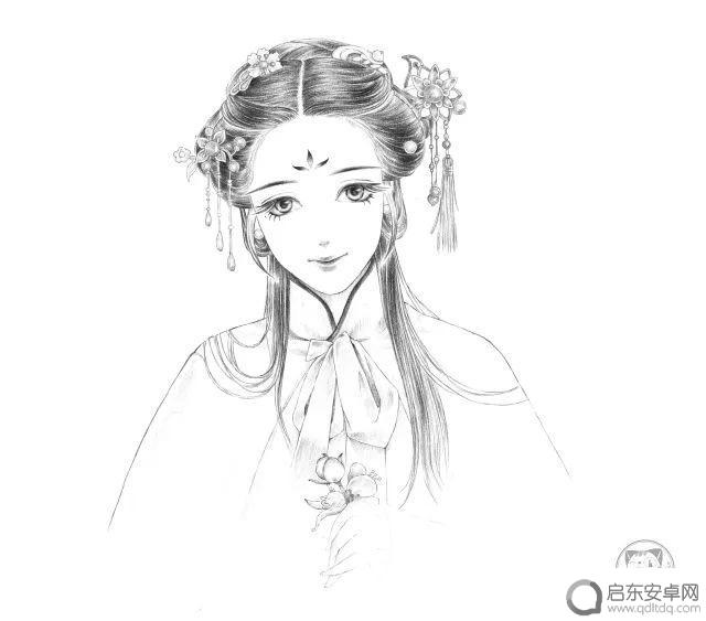 书上素描美女抖音(素描的美女)