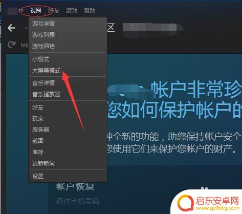 steam大屏模式 Steam大屏幕模式怎么用
