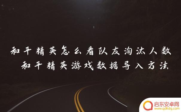 和平营地如何查看被淘汰的人 和平精英怎么查看队友淘汰人数