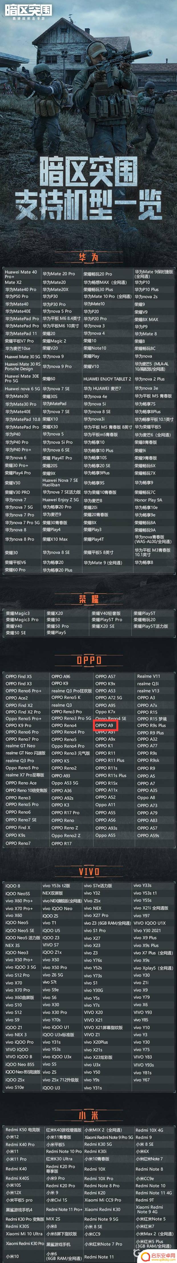 oppoa9能玩暗区突围吗 oppoa9暗区突围游戏攻略