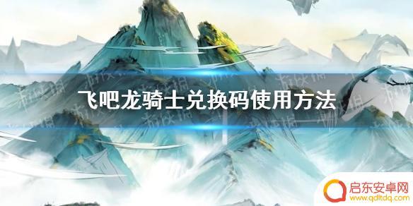 飞吧龙骑士如何使用兑换码 飞吧龙骑士兑换码使用攻略
