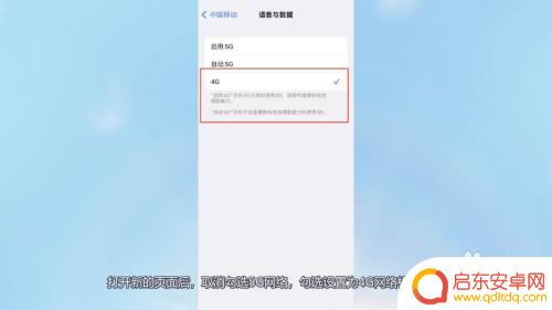 iphone开4g模式 苹果13设置4G网络的步骤