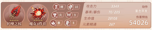 原神胡桃护摩毕业面板 原神胡桃毕业面板属性详解