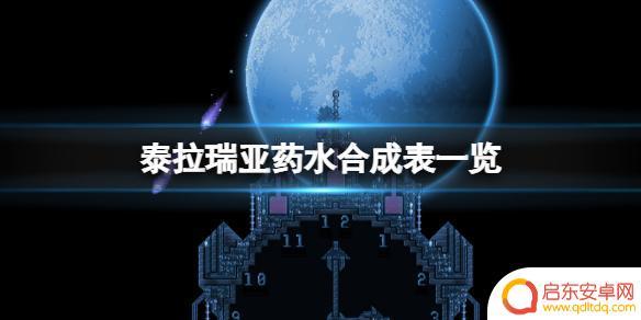 泰拉瑞亚前期怎么炼药 泰拉瑞亚药水怎么合成