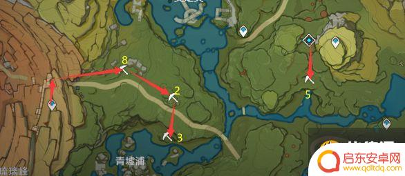 白铁矿原神分布采集路线 原神白铁矿位置分布图大全