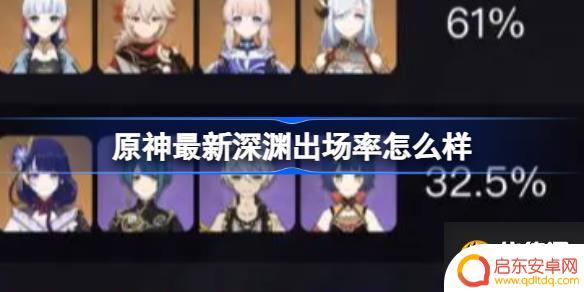 原神深渊出场率怎么统计的 原神最新深渊出场率数据