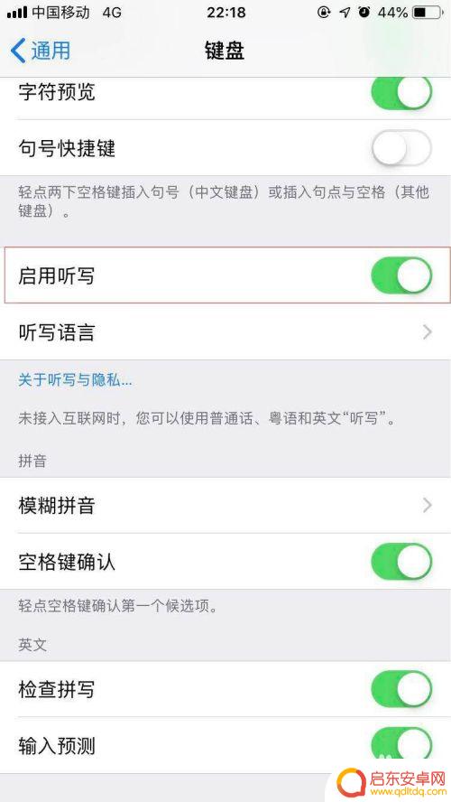 苹果手机怎么关闭听写功能 如何在iPhone上关闭键盘的听写按钮