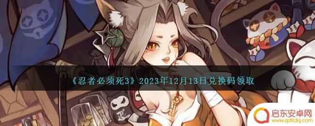 忍者必须死3兑换码2024 2023年12月13日忍者必须死3兑换码