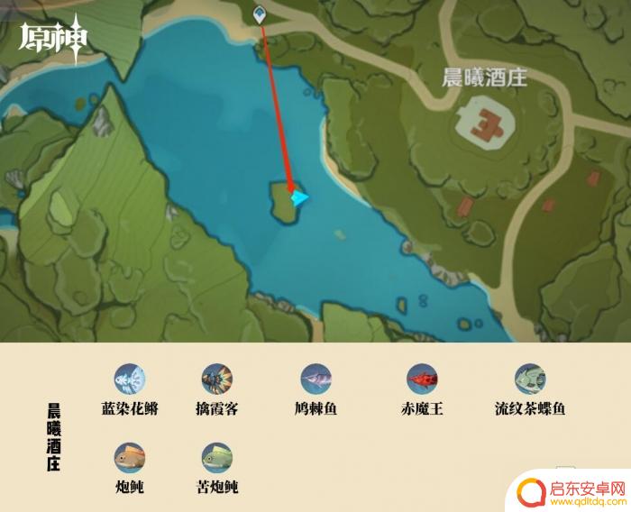 原神钓鱼地图 原神2022钓鱼点图文攻略