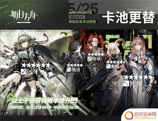 明日方舟251 明日方舟5月25日卡池更新