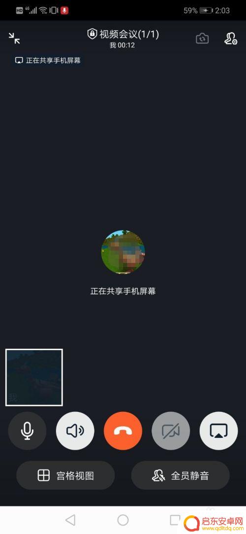 钉钉如何看见对方的手机屏幕 钉钉视频会议手机屏幕共享步骤
