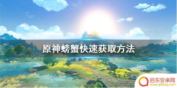 原神中的螃蟹哪里最多？探秘游戏中螃蟹出没的地点！