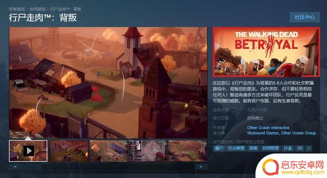 合作社交欺骗游戏《行尸走肉：背叛》Steam页面上线 2023年发售支持中文