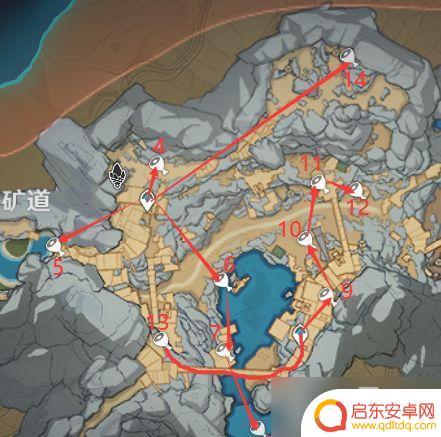 原神流明石原矿分布图 原神流明石原矿位置查询