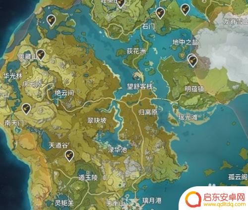 原神离月地灵龛分布图 原神璃月地灵龛地图