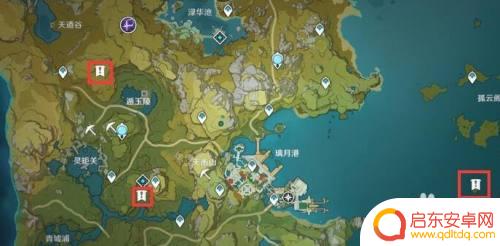 原神离月地灵龛分布图 原神璃月地灵龛地图