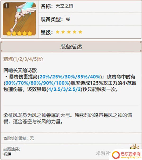 飞歇尔原神 原神菲谢尔武器搭配推荐