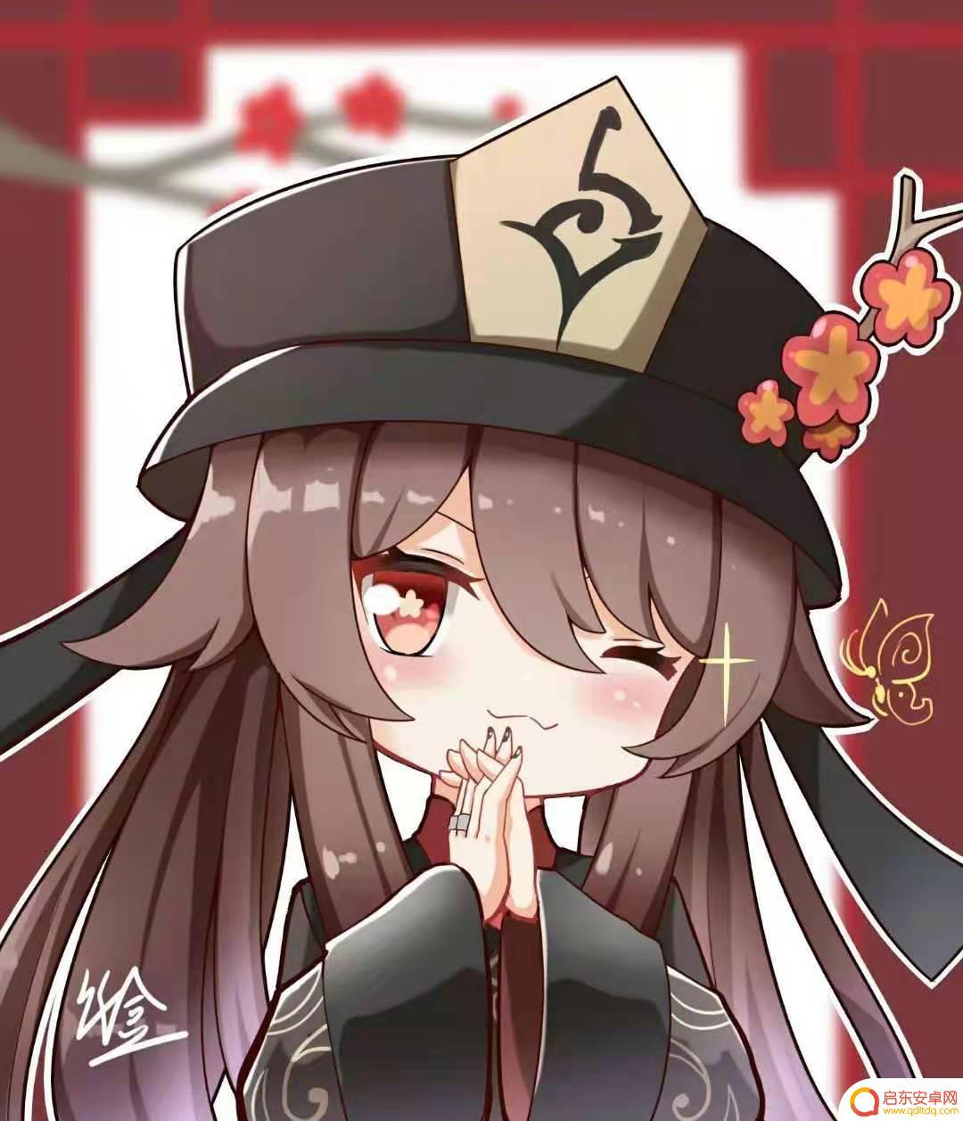 原神图片胡桃q版 原神胡桃高清头像素材