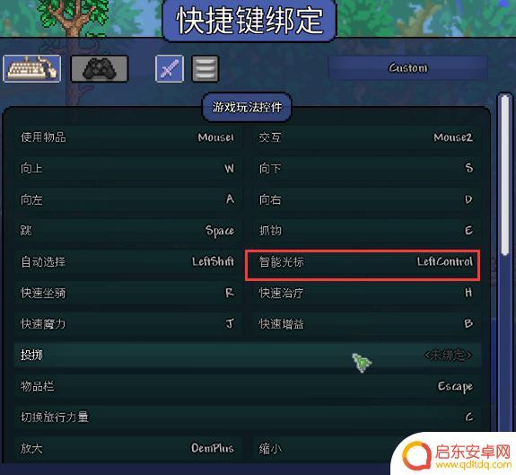 泰拉瑞亚电脑光标怎么开 泰拉瑞亚智能光标怎么设置