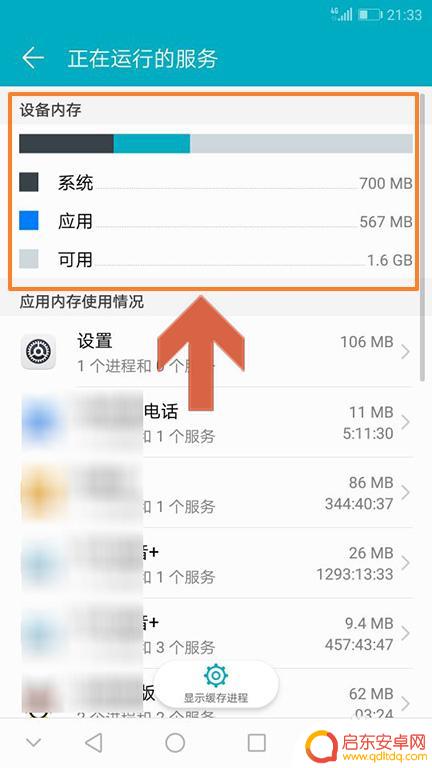 如何看华为手机运存占用 华为手机内存使用情况查看方法