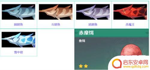 原神鱼对应诱饵是什么鱼 原神钓鱼鱼饵对应的鱼种