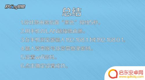 怎么用手机重置路由器的密码 手机重置路由器WiFi密码步骤