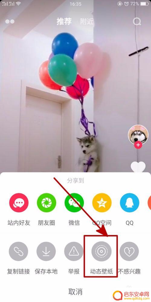 手机如何设置壁纸抖音动态 抖音App动态壁纸设置步骤