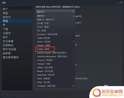 怎么吧steam放到全英文 Steam语言设置成英文教程