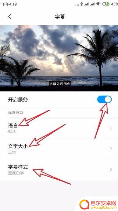 手机视频字母怎么设置 小米手机如何打开字幕显示