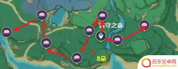原神鸣神岛绣球怎么采集 原神绯樱绣球采集路线分享