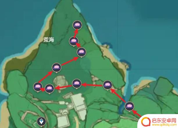 原神鸣神岛绣球怎么采集 原神绯樱绣球采集路线分享