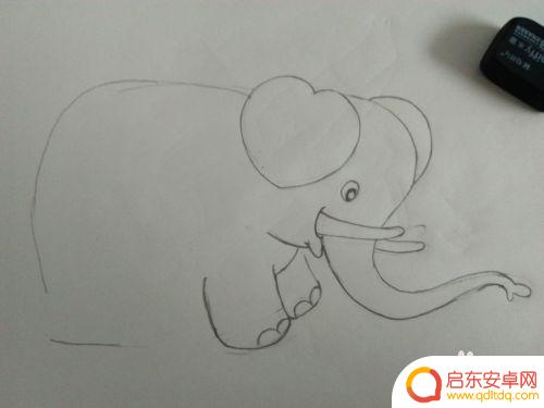 手机如何制作大象画 如何用简单的步骤画大象简笔画