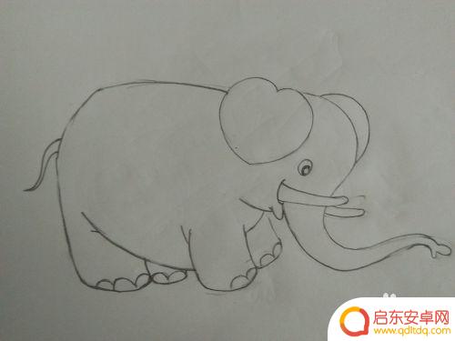 手机如何制作大象画 如何用简单的步骤画大象简笔画
