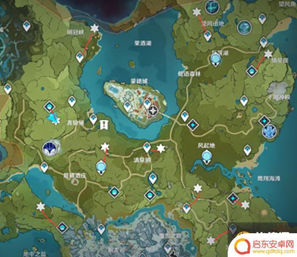 原神蒙德地灵龛十把钥匙位置图 原神蒙德地灵龛钥匙获取攻略