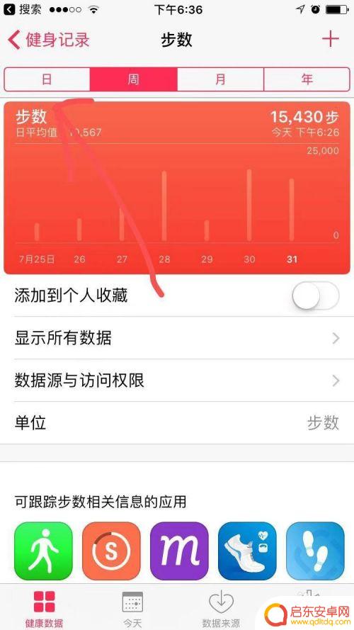 苹果手机如何显示每日步数 怎样在苹果手机上查看每天的行走步数
