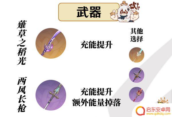什么武器适合云锦原神 原神云堇四星武器推荐