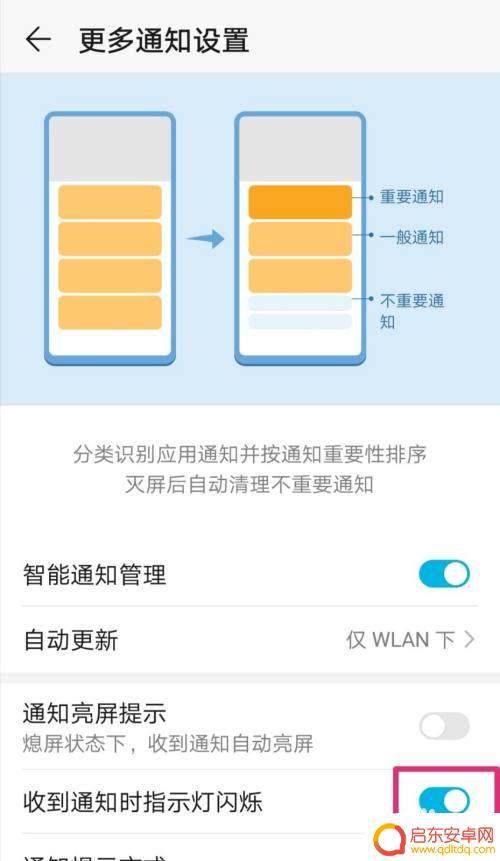 荣耀手机怎么设置信息闪烁 华为荣耀手机消息通知指示灯未闪烁怎么处理