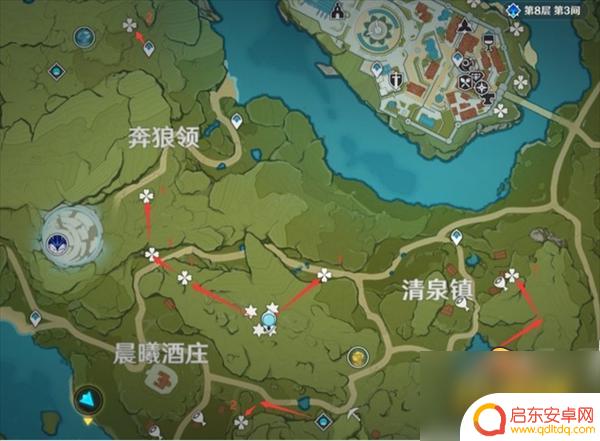 原神 蒲公英哪里有 原神蒲公英采集路线图详解