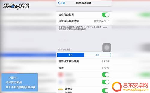 苹果手机如何开始用流量 苹果手机数据流量开启方法