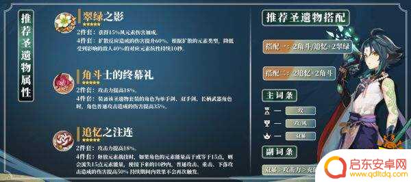原神魈的圣遗物推荐 原神魈圣遗物属性推荐攻略