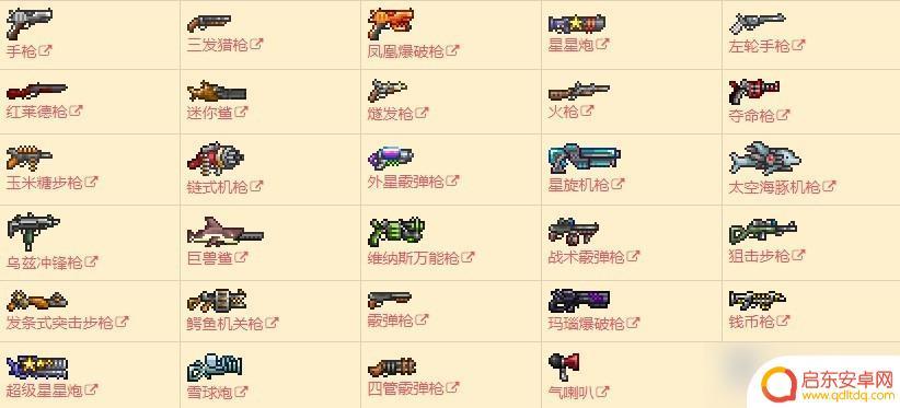 泰拉瑞亚机械武器 泰拉瑞亚武器大全图鉴怎么用